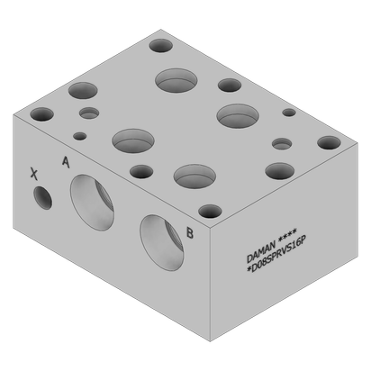 Aluminum Valve Subplate - AD08SPRVS16P