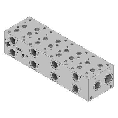 Aluminum Valve Manifold - AD08P045S/S