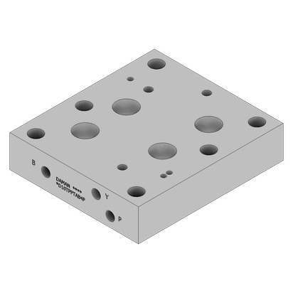 Aluminum Tapping Plate - AD10TPPTAB4P