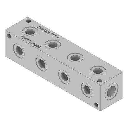 Aluminum Header Block - AH0900404B