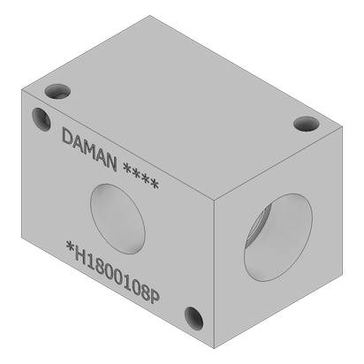 Aluminum Header Block - AH1800108P