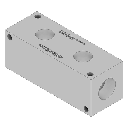 Aluminum Header Block - AH1800208P
