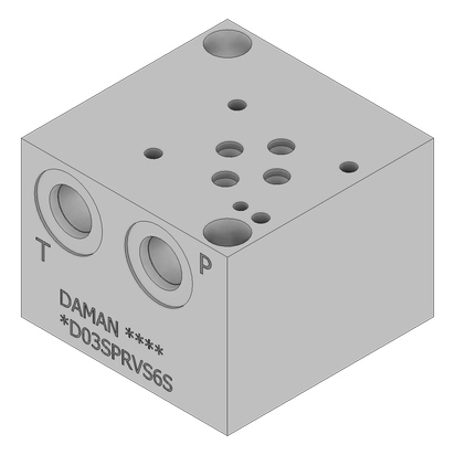 Ductile Valve Subplate - DD03SPRVS6S