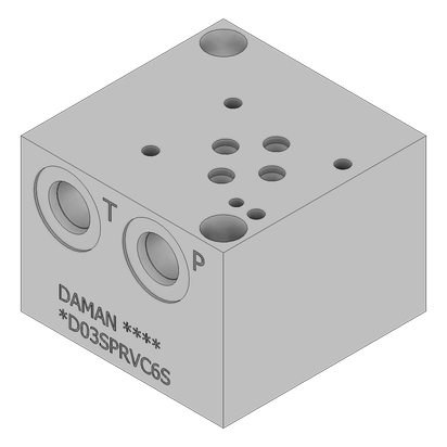 Ductile Valve Subplate - DD03SPRVC6S