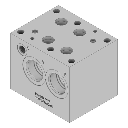 Ductile Valve Subplate - DD08SPRVC20S
