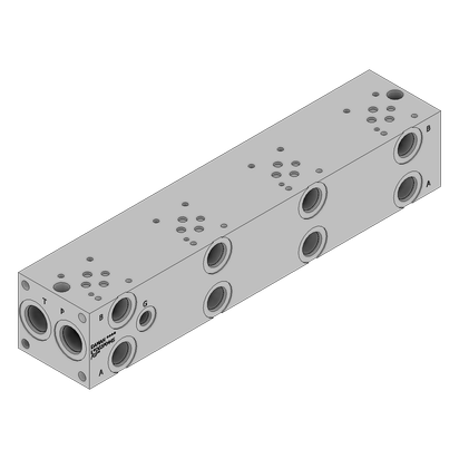 Aluminum FlexMount Manifold - LAD03P044S/GPC