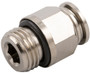 Straight Male Metal Release Collet 6mm Tube x M12x1.5 - 57020-6-M12X1.5