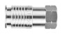 Stainless Steel (FKM Seal) 1/4" Multisocket x 1/4" Female NPTF - 60192-04