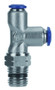 Swivel Male Run Tee 1/8" Tube x 1/4" NPTF - 88222-02-04