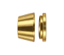 DOS brass compression fitting — representative colored series image; dimensions vary by model.