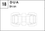 DUA manufacturer series illustration; representative only. Size, dimensions and finish vary by model.