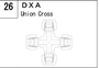DXA manufacturer series illustration; representative only. Size, dimensions and finish vary by model.