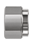 DNA stainless steel compression fitting — representative colored series image; dimensions vary by model.