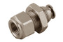 Female Bulkhead Metal Release Collet 1/4" Tube x 3/8" NPTF - 89055-04-06