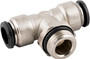 Swivel Branch Tee 6mm Tube x M5 - 50215N-6-M5