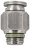 Stainless Steel (FKM Seal) Straight Male 1/4" Tube x 1/4" Swift-Fit - 60000-04-04