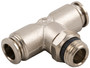 Swivel Male Branch Tee Metal Release Collet 5/32" (4mm) Tube x 1/8" Swift-Fit - 89210-53-02