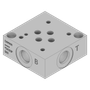 Aluminum Valve Subplate - AD03SPS6S
