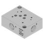 Aluminum Valve Subplate - AD05HESPS12P