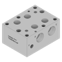 Aluminum Valve Subplate - AD08SPRVC16P