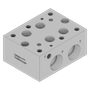 Aluminum Valve Subplate - AD08SPSO20P