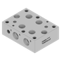 Aluminum Valve Subplate - AD08SPSO12P