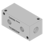 Aluminum Header Block - AH1800204P