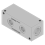 Aluminum Header Block - AH1800206B