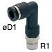 3/8" X NPT1/4 Standard Tube Fitting - PLL3/8-N2U