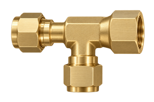 DTF brass compression fitting