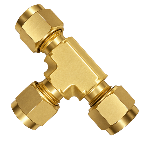 DTA brass compression fitting