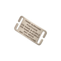ICE ID - Curved Velcro Replacement Tag Only ICE ID - Curved Velcro Replacement Tag Only
