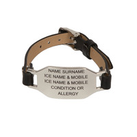ICE ID - Kids and Ladies Faux Leather Clip
