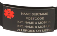 ICE ID - Replacement Black Stealth Tag only ICE ID - Replacement Black Stealth Tag only