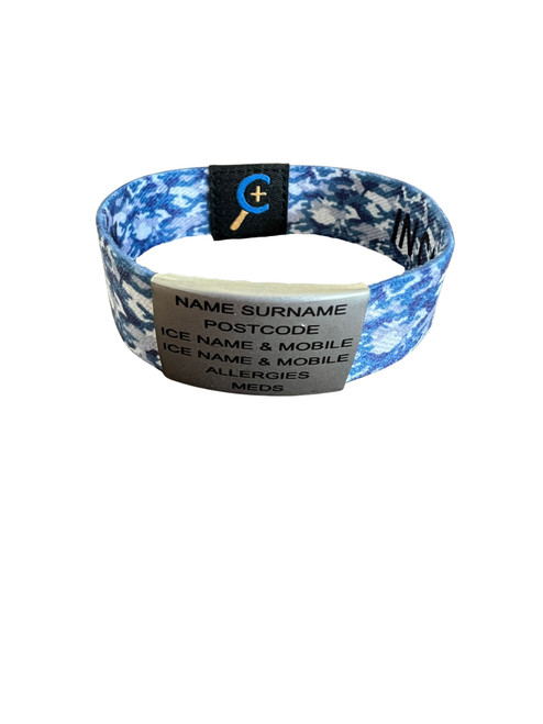 ICE ID - New Nylon Elastic Pro Bracelet - Large Size