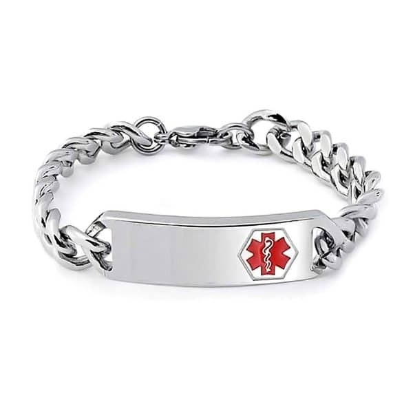 ICE ID - Mens and Ladies Medi Stainless Steel Bracelet