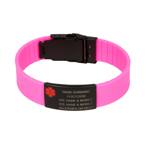 ICE ID - Black Stealth Pro / Cycling / Running / Sport Bracelet