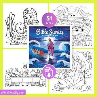 51 Greatest Bible Stories Coloring Pages - Sacred Stories eBookStorify