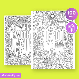 100 Bible Quotes Flower Stained Glass Coloring Adults eBookStorify
