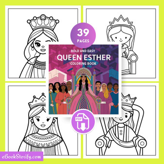 39 Queen Esther Bible Coloring Pages - Prime Pack eBookStorify