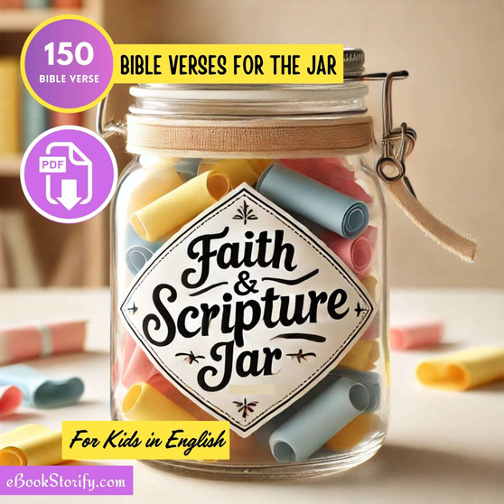 DIY Scripture Jar in English - 150 Bible Verses for Kids eBookStorify