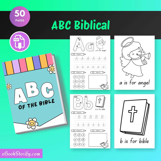 ABC Biblical Coloring Kids Alphabet eBookStorify