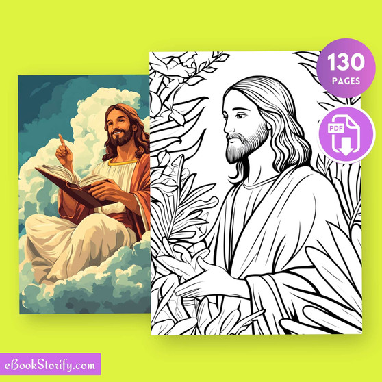 130 Jesus Christ Coloring Pages Vol 2 - Life Stories Art eBookStorify