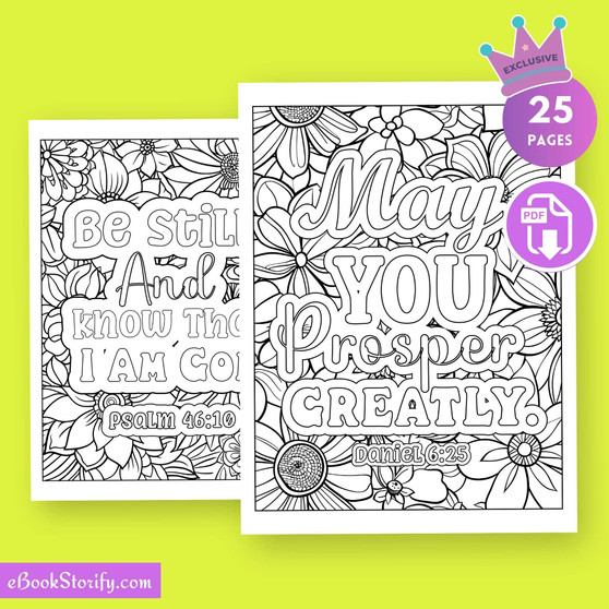 25 Scripture Bible Verse Coloring Pages - Inspired Art eBookStorify