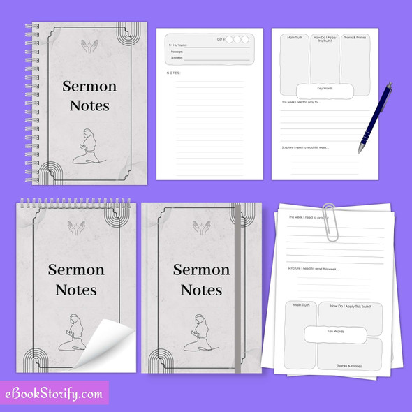 Sermon Notes Journal Vol 1 eBookStorify
