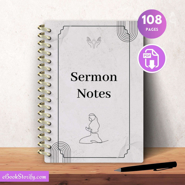 Sermon Notes Journal Vol 1 eBookStorify
