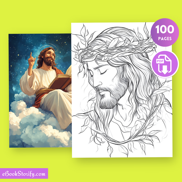100 Jesus Christ Coloring Pages - Life Stories Art eBookStorify