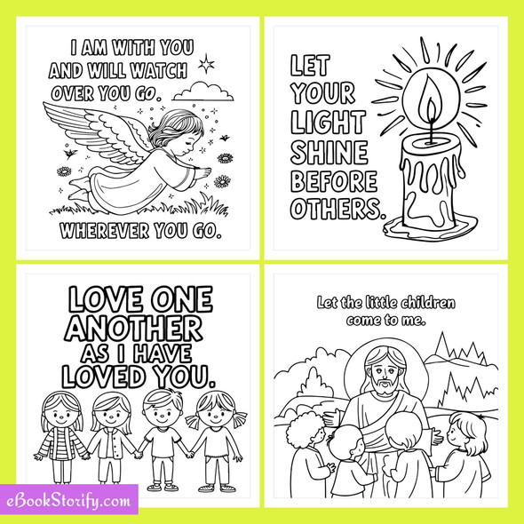 88 Bible Verse Coloring Pages for Kids - Learn Scripture eBookStorify