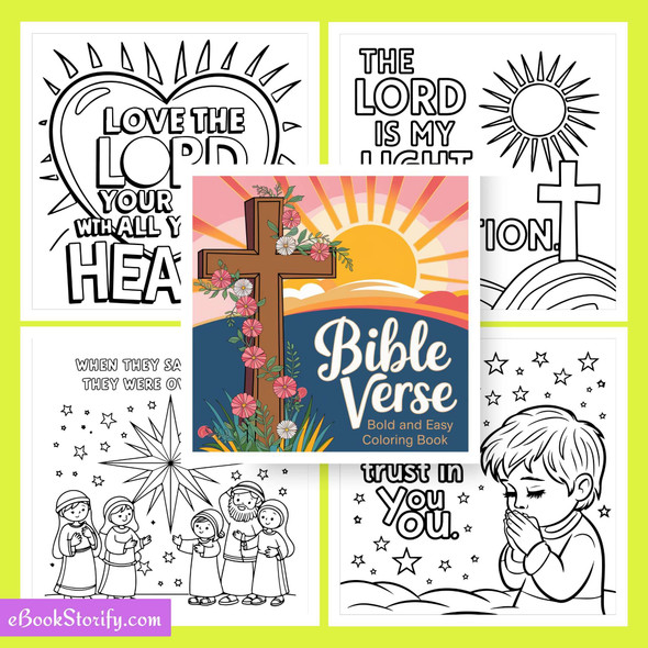 88 Bible Verse Coloring Pages for Kids - Learn Scripture eBookStorify