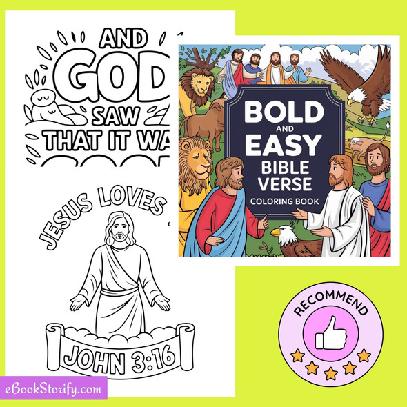 103 Bold Easy Bible Verse Coloring Pages - Tender Heart eBookStorify